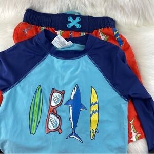 SAINT eVE  SET OF LONG SLEEVE SHIRT AND SHORTS FOR THE WATER 8 M Kids